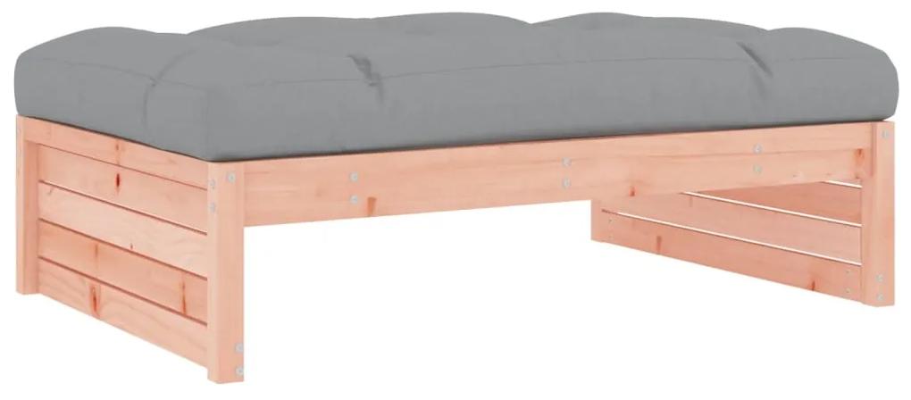 Set divani giardino 4 pz con cuscini legno massello di douglas