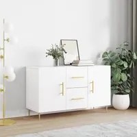 Credenza Bianca 100x36x60 cm in Legno Multistrato 828156