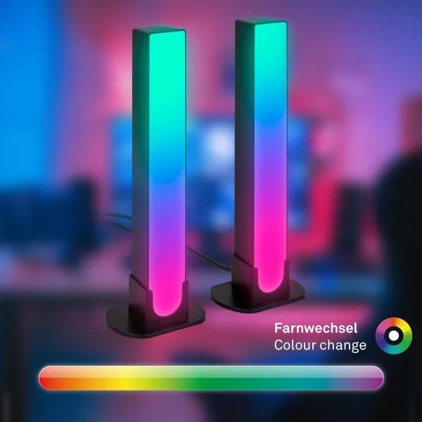 Brilo - SET 2x LED RGBIC Lampada da tavolo dimmerabile LED/12W/230V 3000-6500K Wi-Fi Tuya