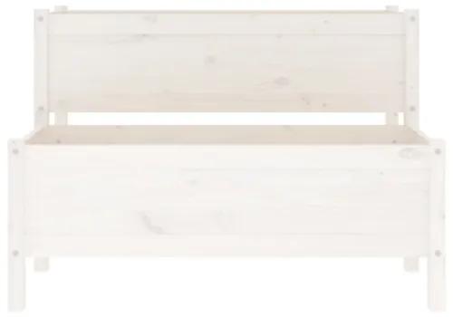 Fioriera Bianca 110x84x75 cm in Legno Massello di Pino