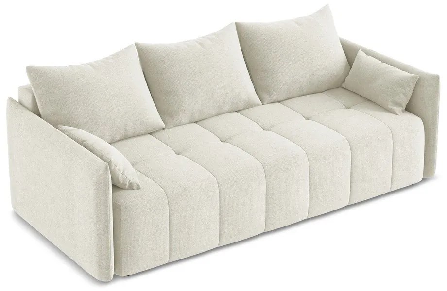 Divano beige allungabile/con contenitore 225 cm Moku – Makamii