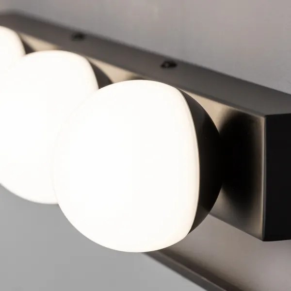 Brilagi - Illuminazione LED per specchio da bagno HOLLYWOOD 3xLED/3W/230V IP44 nero