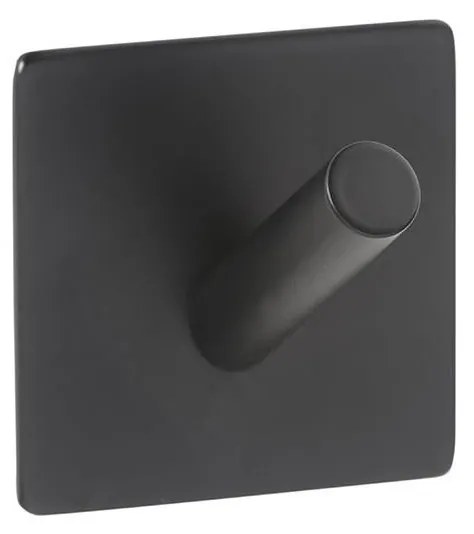 Gancio 4,5x4,5 cm in acciaio inox/nero