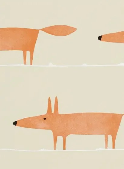 Scion Carta da parati Mr Fox - Ginger