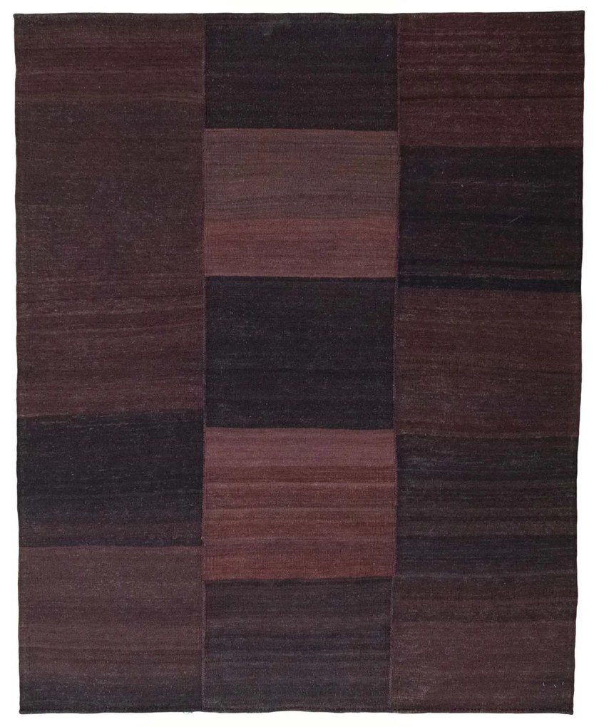 Kilim Tappeto 200x160 Rosso (Iran) Tessuto A Mano