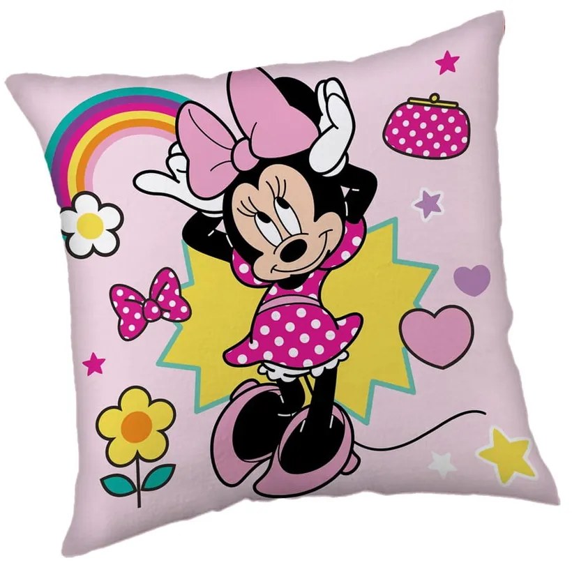 Cuscino per bambini in vello 40x40 cm Minnie "Smile" – Jerry Fabrics