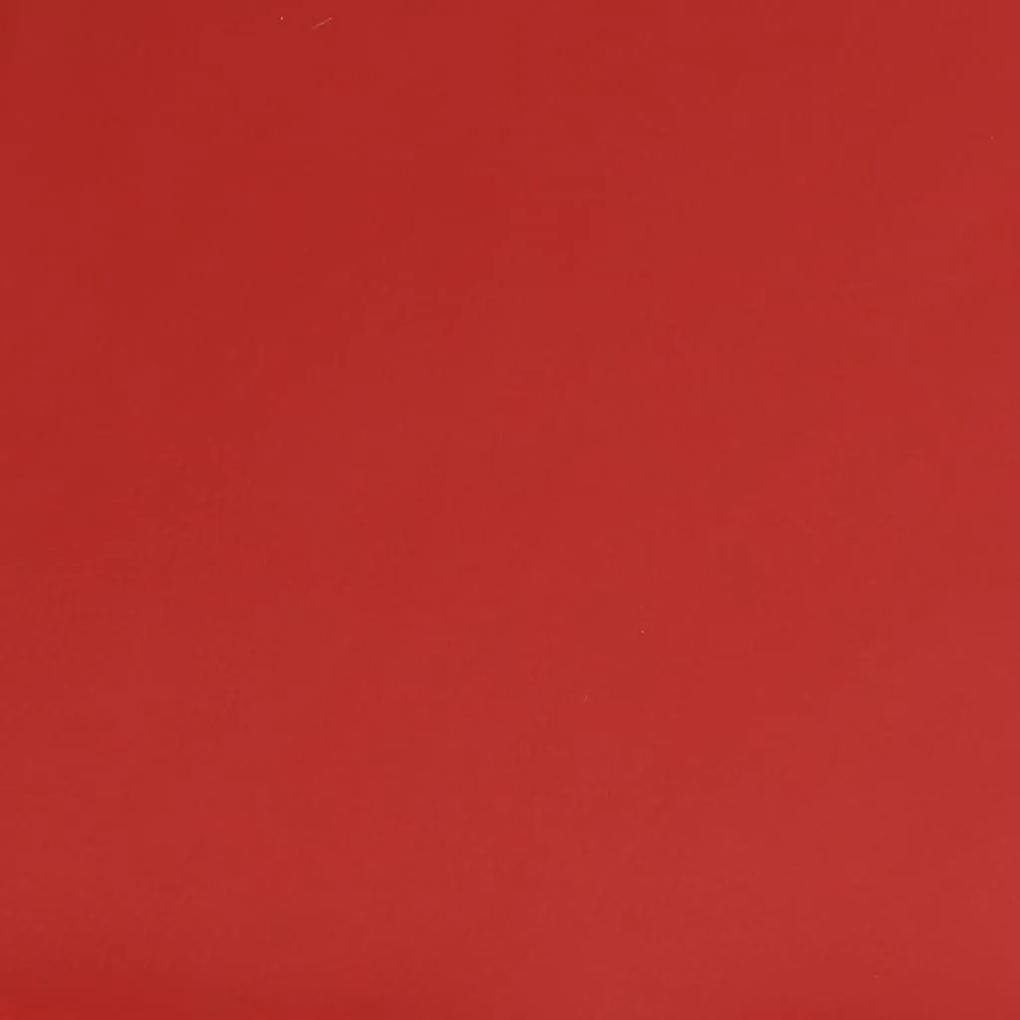 Poggiapiedi rosso vino 60x60x36 cm in similpelle
