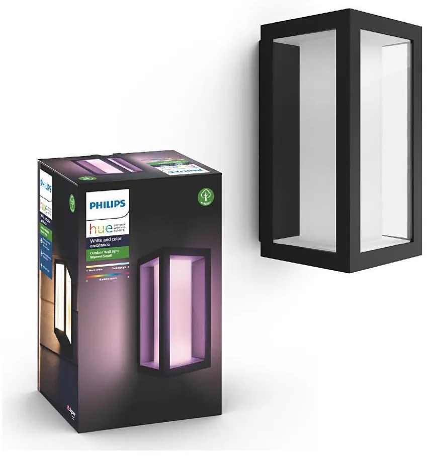 Philips 17429/30/P7 - LED RGB Lampada da esterno Hue IMPRESS 2xLED/8W/230V IP44