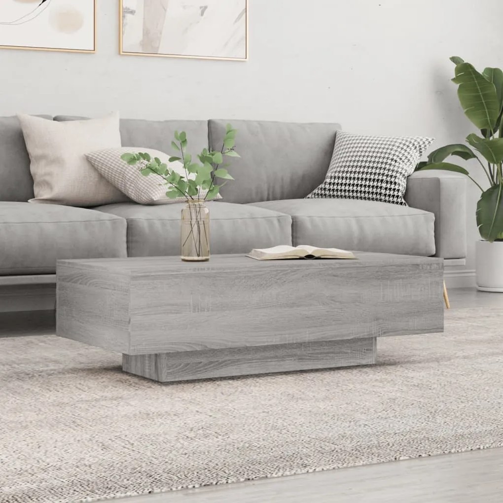 Tavolino Salotto Grigio Sonoma 100x49,5x31 Cm Legno Multistrato /