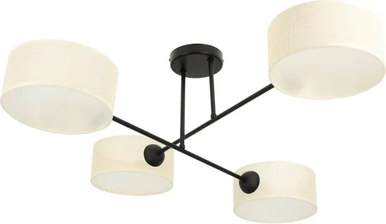 Brilagi - Lampadario a plafone VIRGO 4xE14/40W/230V crema/nero