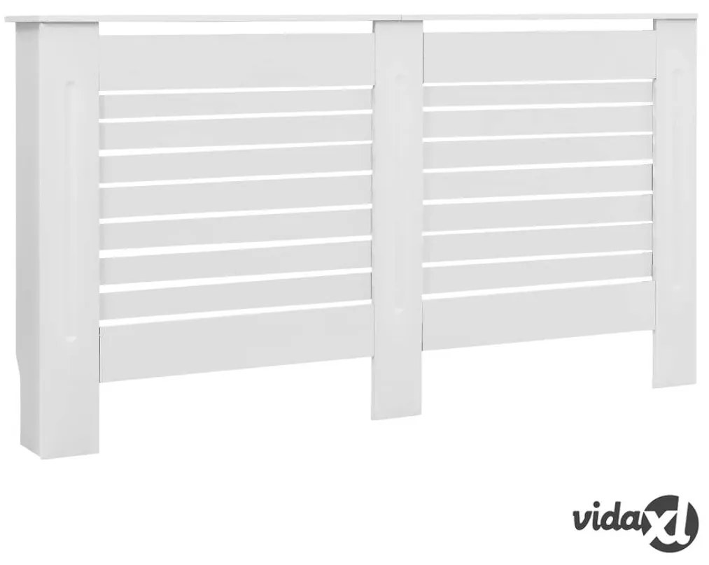 vidaXL Coperture per Radiatori 2 pz Bianche 152x19x81,5 cm in MDF