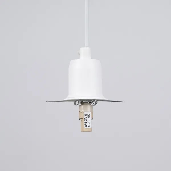 Sollux SL.1357 - Lampadario a sospensione con filo HYPERION 3xG9/8W/230V bianco