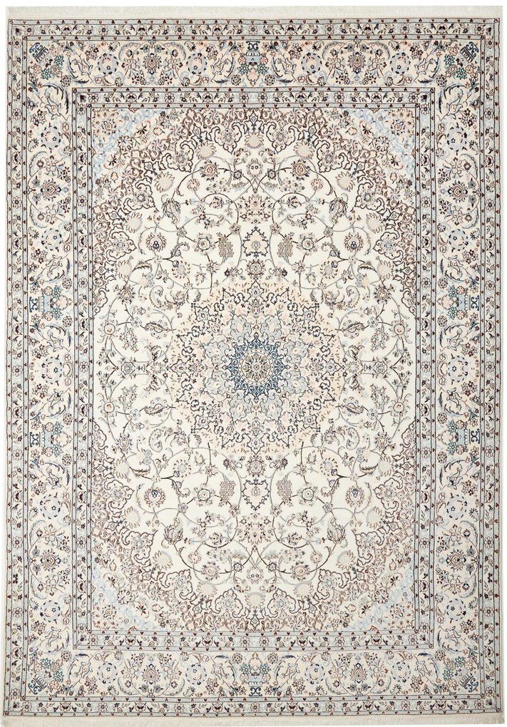 Nain Tappeto 250 x 350 Beige (Iran) Annodato A Mano