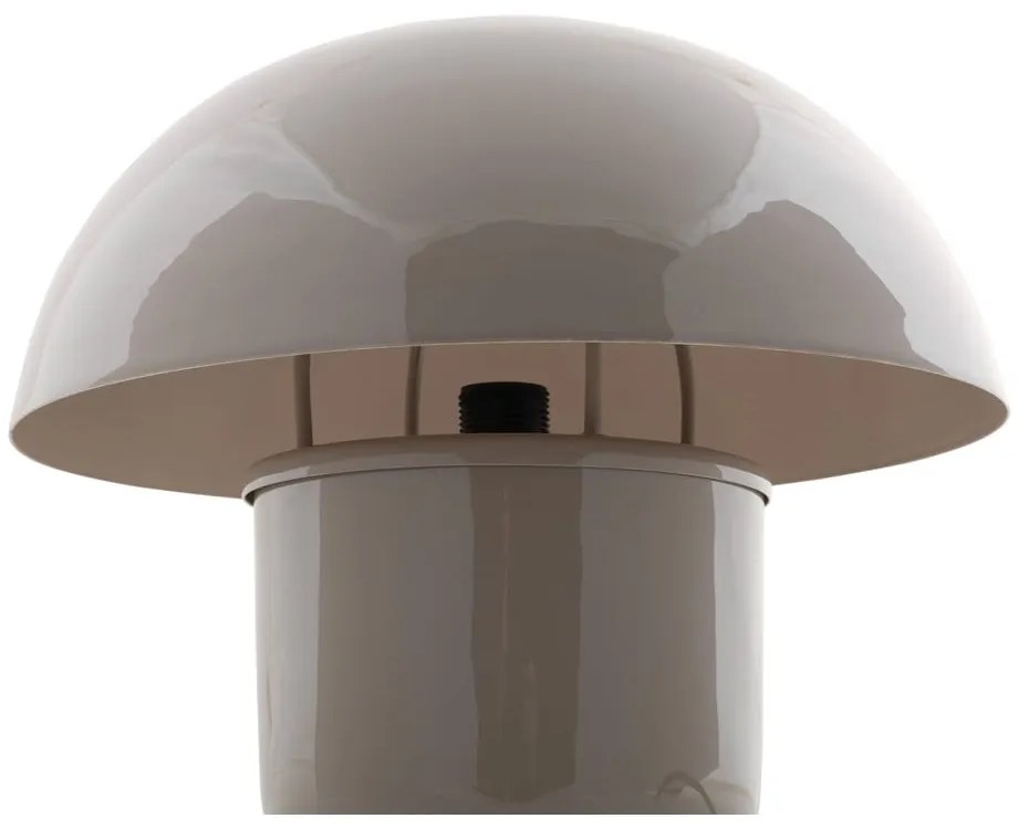 Lampada da tavolo grigia con paralume in metallo (altezza 25 cm) Fat Mushroom - Leitmotiv