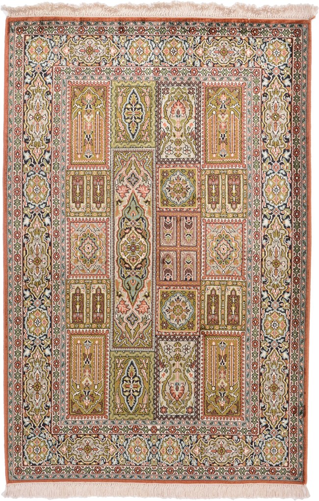 Cashmere Silk Tappeto orientale 120 x 80 (Indian) Annodato A Mano