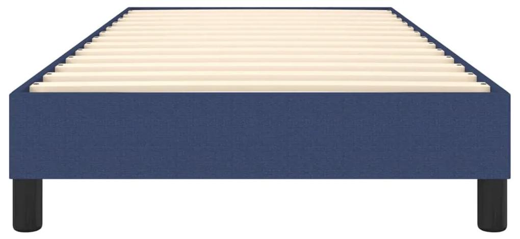 Giroletto a molle blu 90x200 cm in tessuto