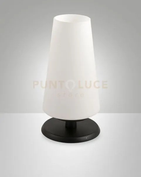 Milady lampada da tavolo attacco g9 lampadina inclusa colore nero d...