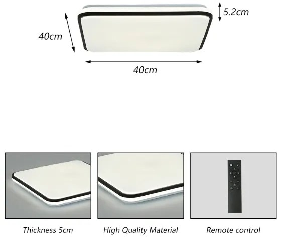 Brilagi - Luce LED dimmerabile SMART LED/28W/230V 40x40 cm Wi-Fi Tuya + +TC