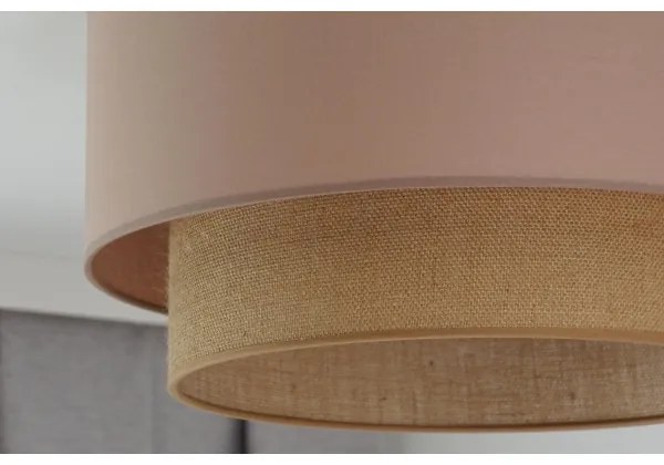 Duolla - Plafoniera BOHO 1xE27/15W/230V diametro 45 cm beige/marrone