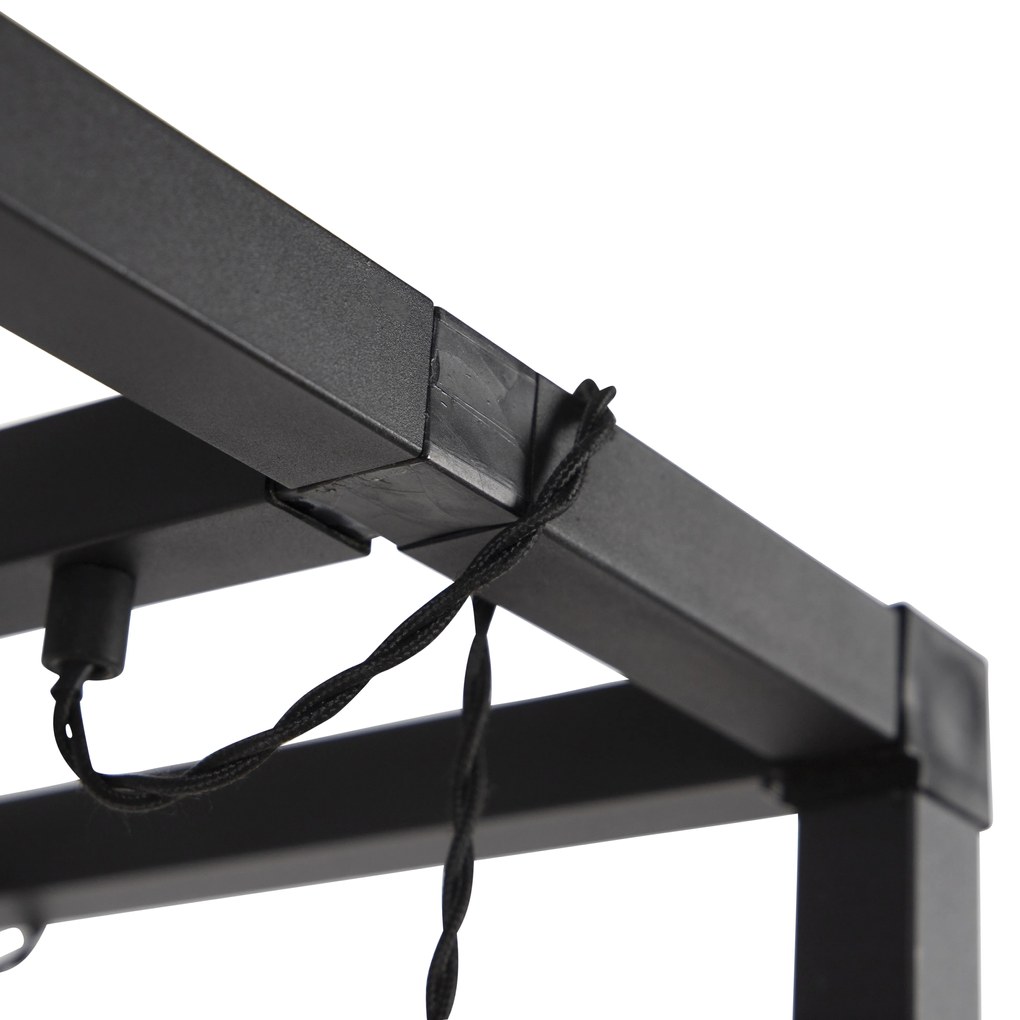 Lampada da terra intelligente nera 3 luci con Wi-Fi G95 - Big Cage