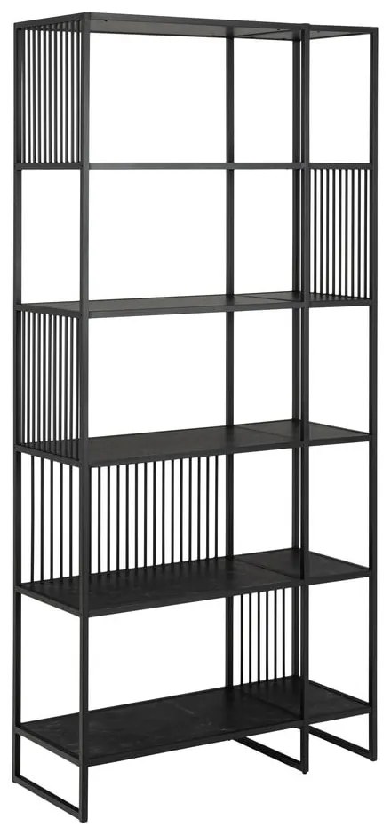 Libreria nera in pietra 85x185 cm Strington - Actona