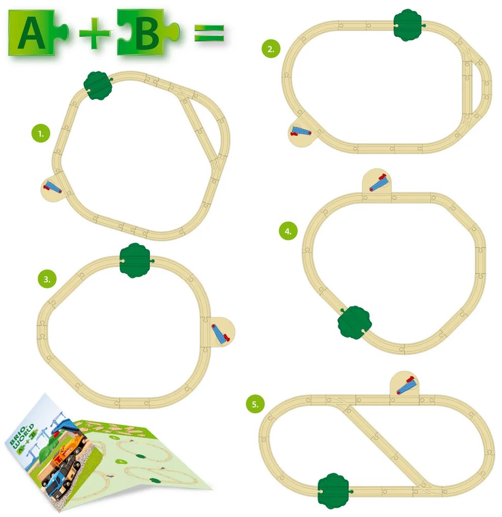 Brio - Set di mezzi da carico con gru