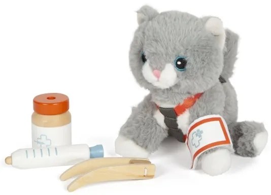 Small Foot - Peluche gatta con kit di cura