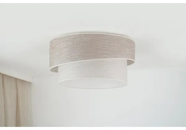 Brilagi - Plafoniera DOVER SHINE 1xE27/15W/230V diametro 50 cm grigio/color crema