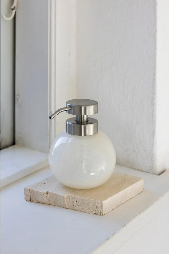 Dispenser per sapone color crema in vetro Opal – Mette Ditmer Denmark