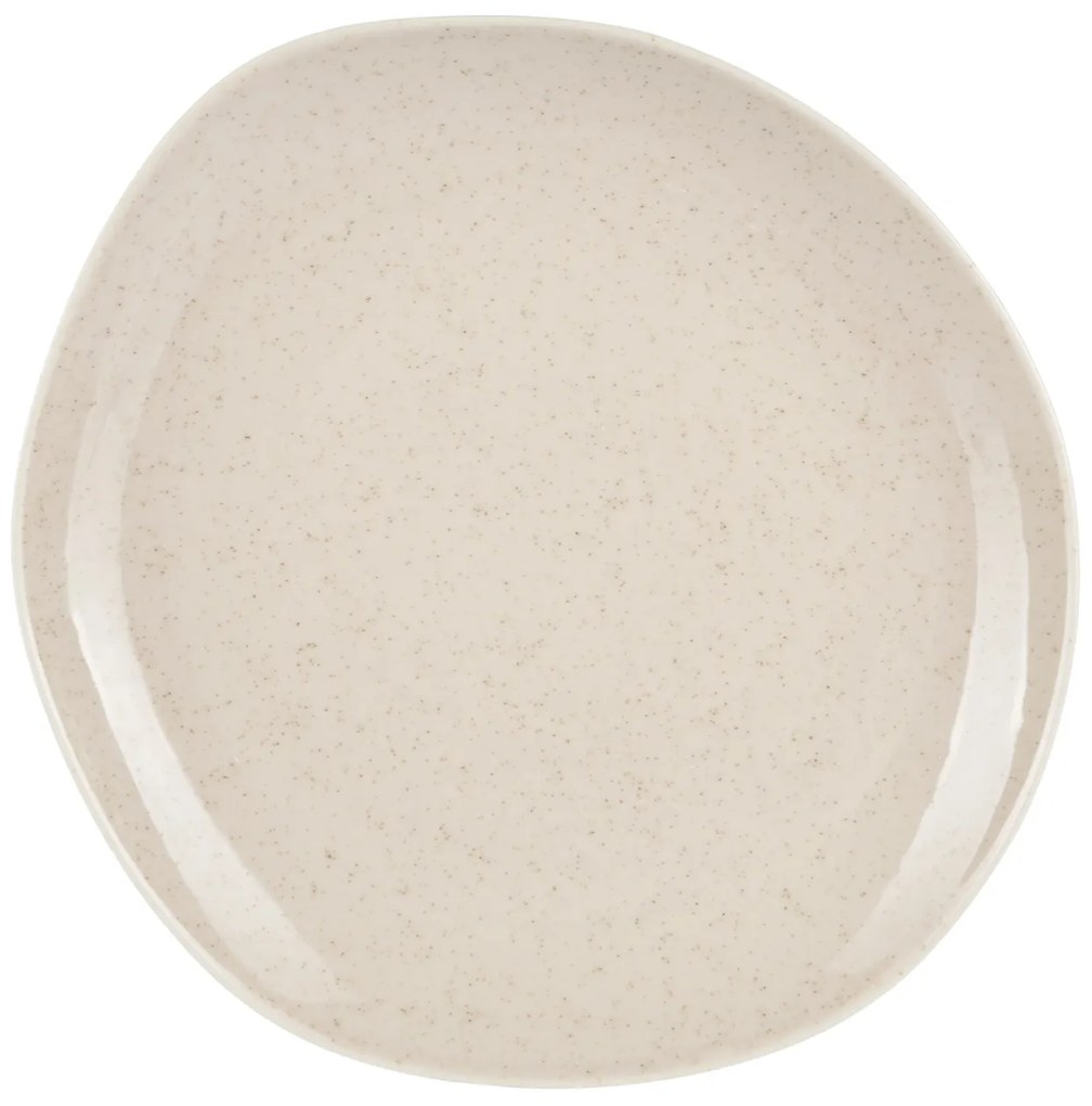 Piatto frutta 22 cm beige porcellana Soho