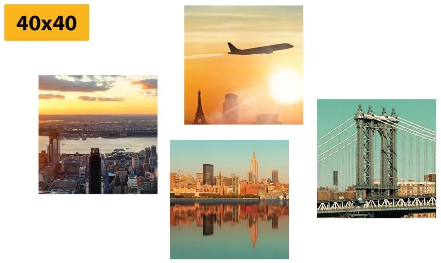 Set di quadri – Viaggio nella città di New York
