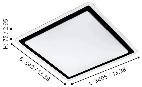 Eglo 99405 - Plafoniera LED COMPETA LED/24W/230V