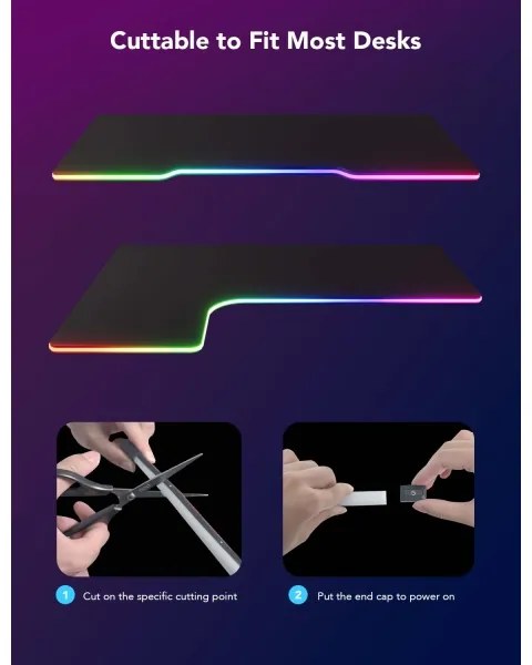 Govee - Neon LED tavolo retroilluminazione 3m RGBIC Wi-Fi