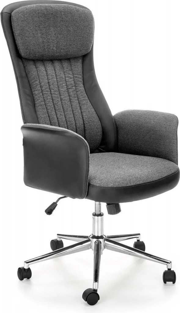 Sedia da ufficio Argento in graphite/nero - L118 cm