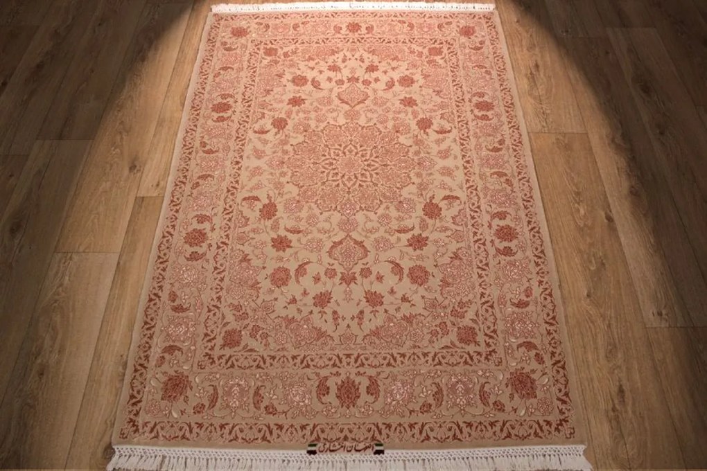 Isfahan Tappeto 170x110 (Iran) Annodato A Mano