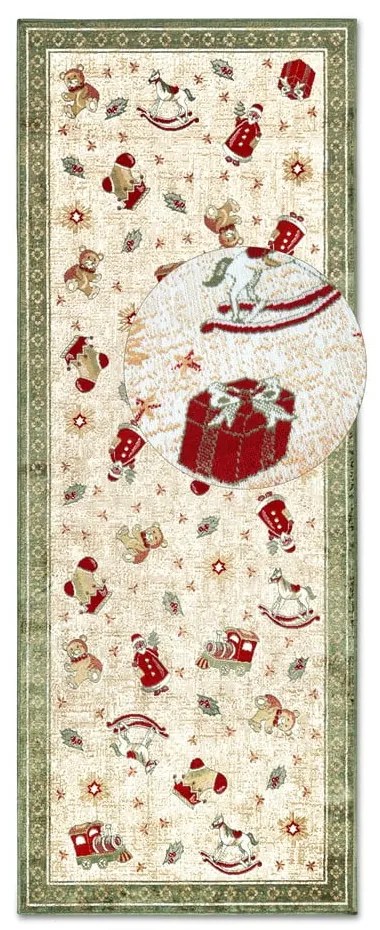 Passatoia verde natalizia in cotone 80x200 cm Toy's Delight Green Christmas - Villeroy&Boch