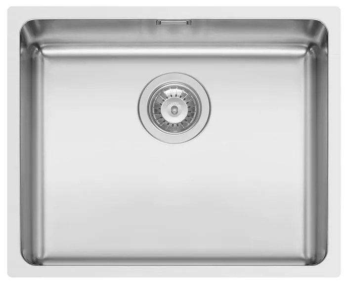 Lavello sottotop 1 vasca PYRAMIS Lume inox L 40 x L 50 cm argento