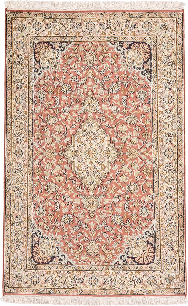 Cashmere Silk Tappeto orientale 80x130 (Indian) Annodato A Mano