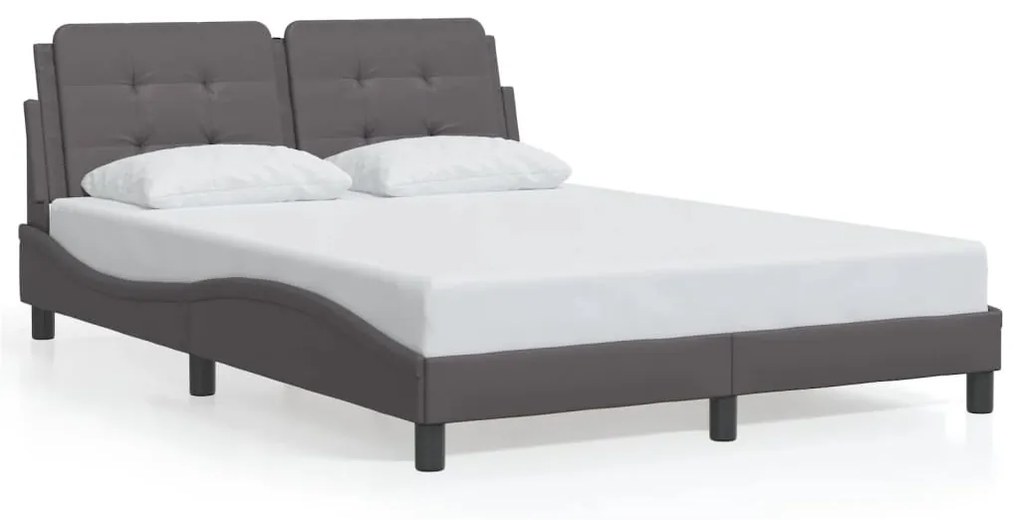 Giroletto Con Luci Led Grigio 140x200 Cm İn Similpelle /