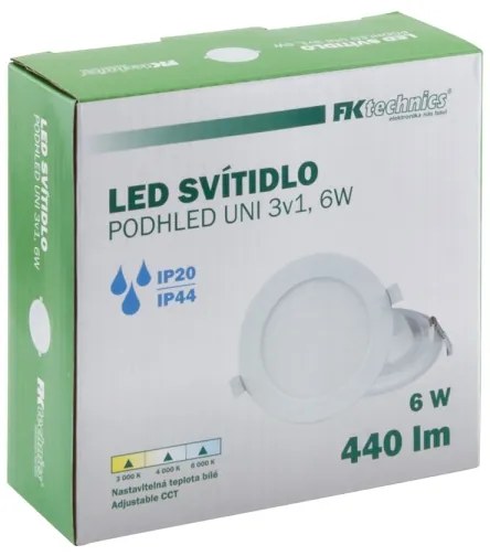 Lampada LED da incasso per bagni LED/6W/230V 3000/4000/6000K IP44