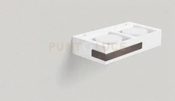 Velia applique a parete 2 luci attacco gx53 bronzo 24,2cm h.5cm  in...