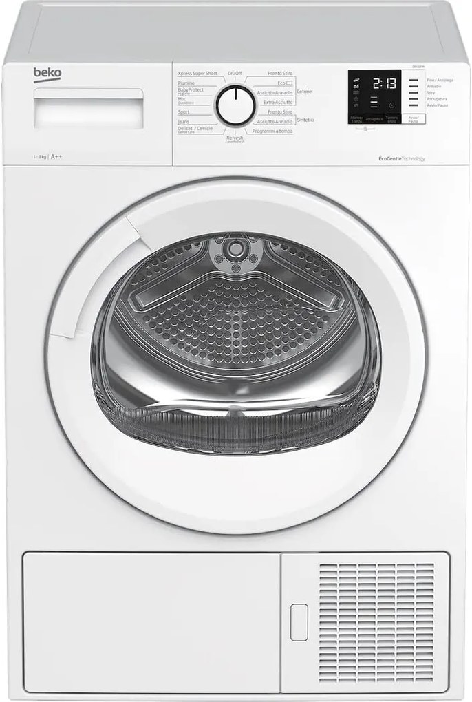Beko Asciugatrice 8 kg Classe A++ con Pompa di Calore, Display Digitale