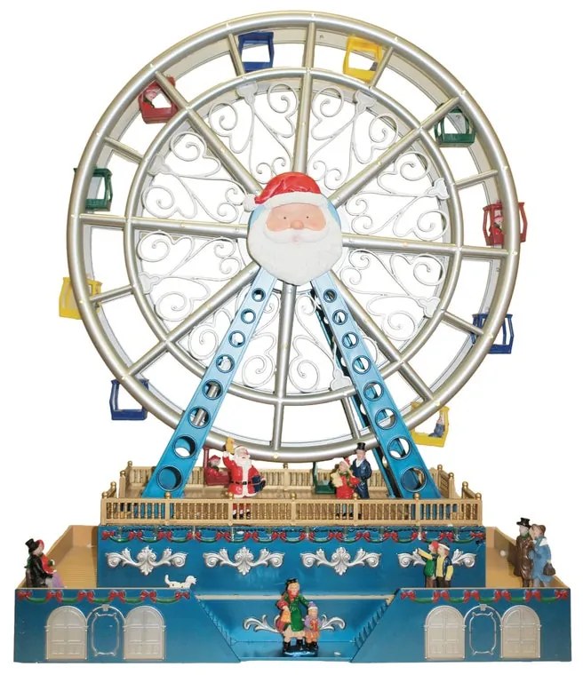 Villaggio di Natale animato Luna Park H 38 cm L 47.5 cm P 17 cm