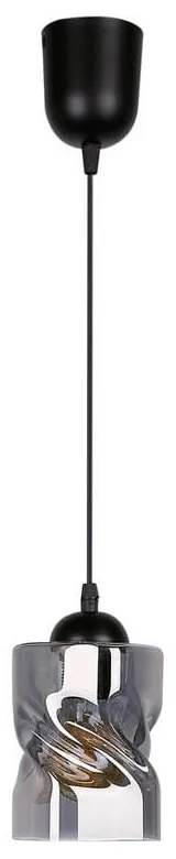 Lampada a sospensione nera con paralume in vetro ø 10 cm Felis - Candellux Lighting