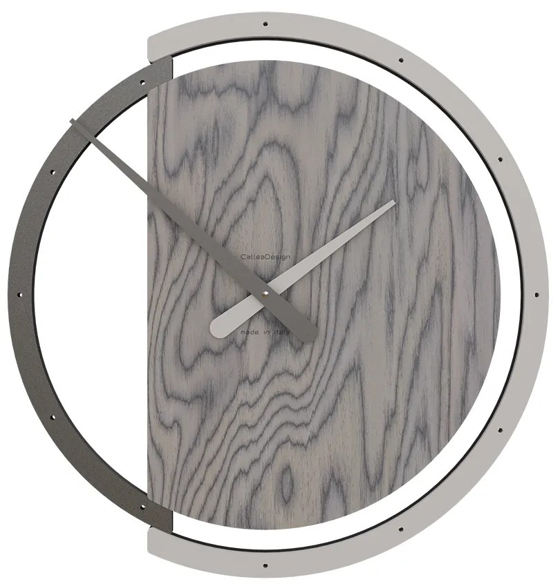 CalleaDesign Orologio da parete moderno Zaki grigio effetto legno