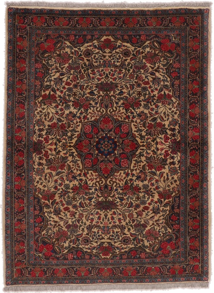 Bidjar Tappeto 120 x 150 (Iran) Annodato A Mano