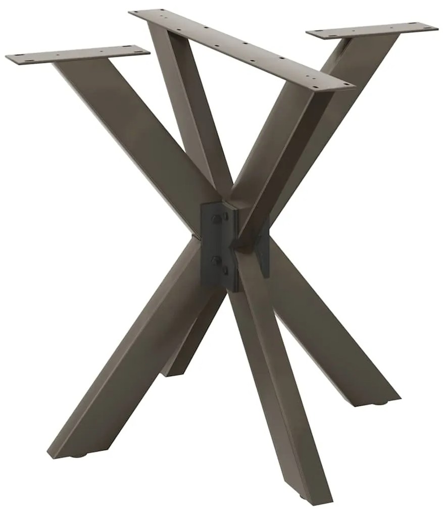 Gamba Del Tavolo Da Pranzo Forma Ragno 85x85x(72-73) Cm Acciaio /