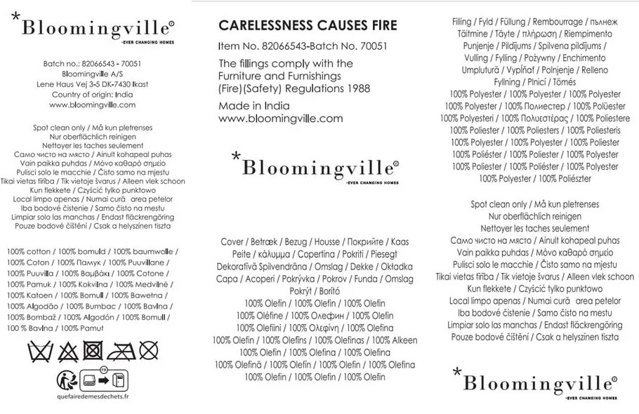 Cuscino decorativo in cotone 35x50 cm Bri – Bloomingville