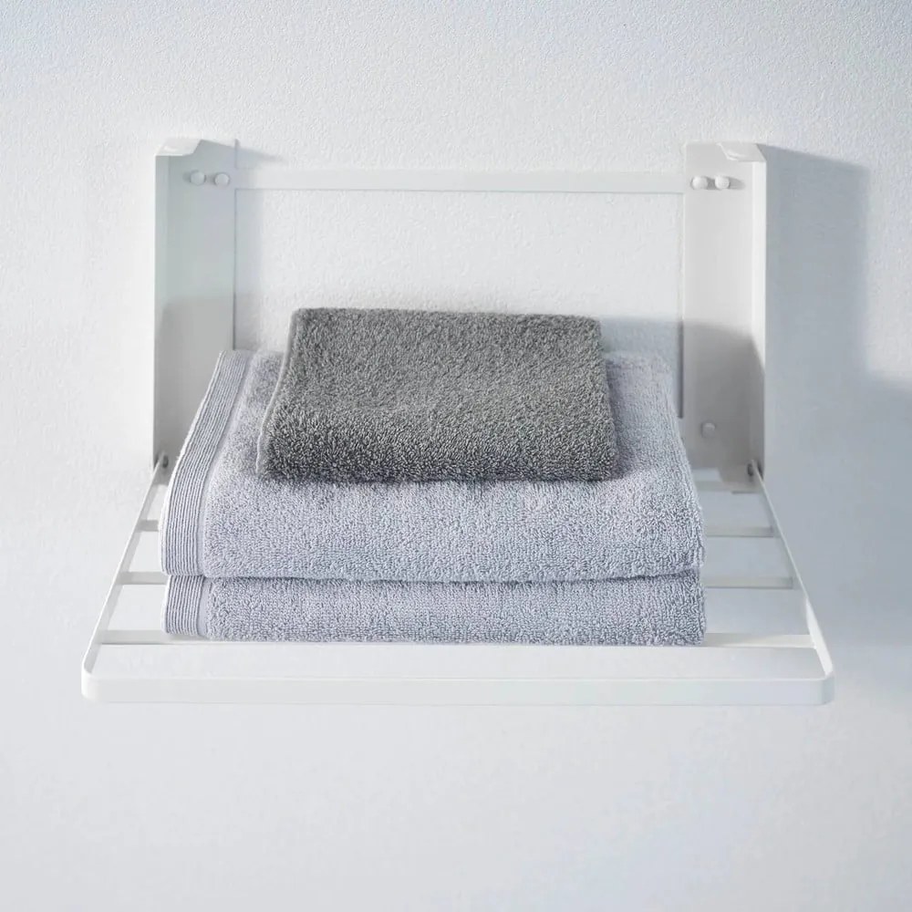 Mensola da bagno da parete bianco opaco in acciaio Tower – YAMAZAKI