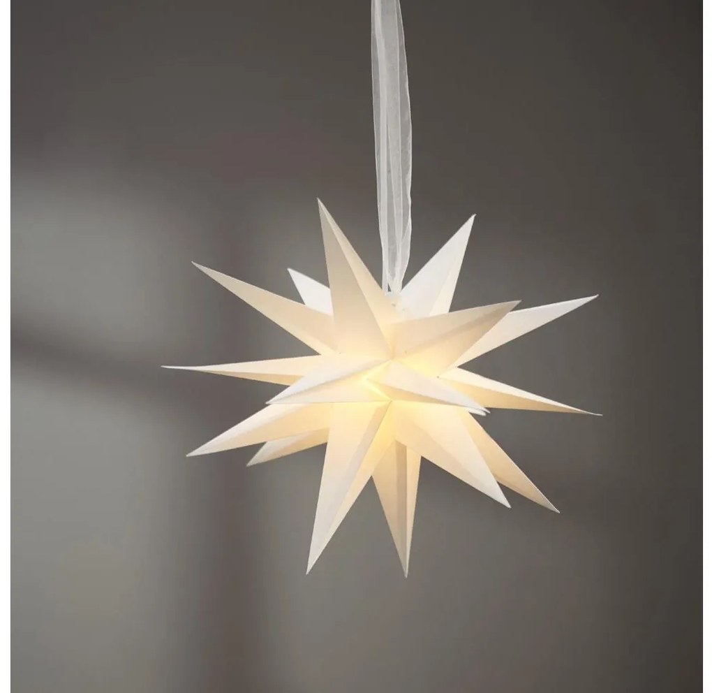 Eglo 411565 - Decorazione natalizia DECEMBER stella 1xE14/25W/230V 35 cm grigio